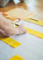 Man working marketing strategy